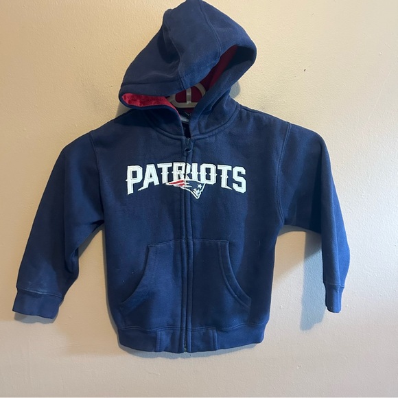NFL Patriots 4T Toddler Zip Up Hoodie Jacket Football - Picture 1 of 5